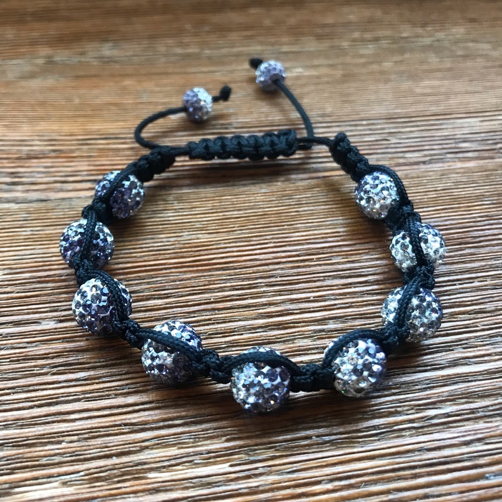 Rhinestone beaded bracelet